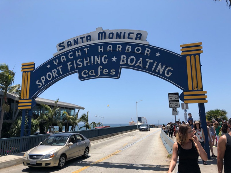 Entrance to Santa Monica Pier